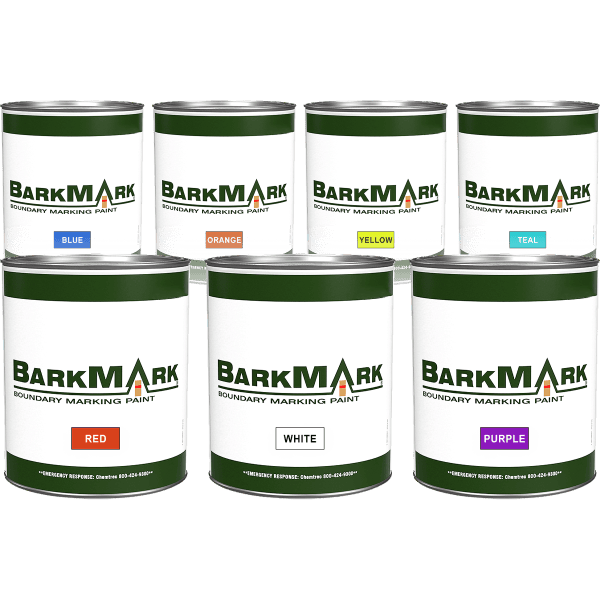 BarkMark solvent-based cans